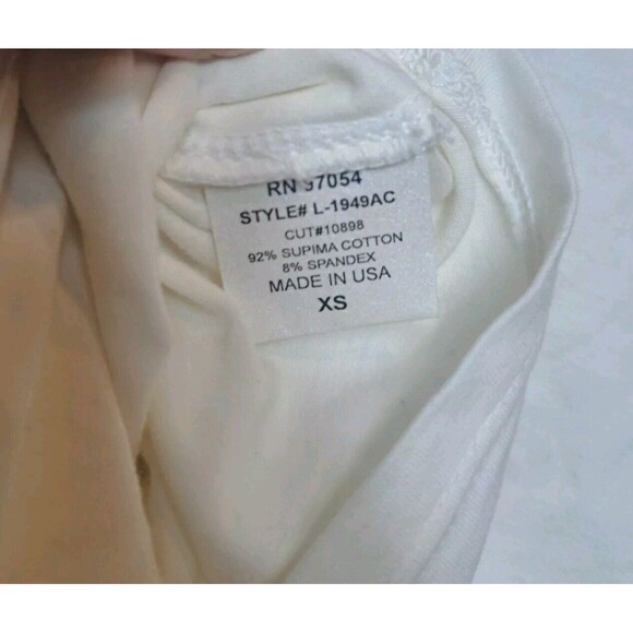 Lanston Revolve Cutout Turtleneck Off White Women's XS NWT Supima Cotton Stretch - Picture 9 of 12